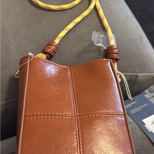 Brown Leather Crossbody Bag